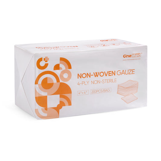 OneMed Ever Ready First Aid Non-Woven Sponges,  4" x 4", 4 Ply -200/Bag