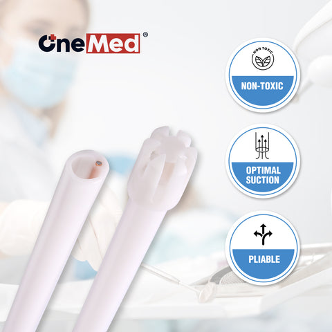 OneMed Dental Disposable Saliva Ejector 1000/10 Bags
