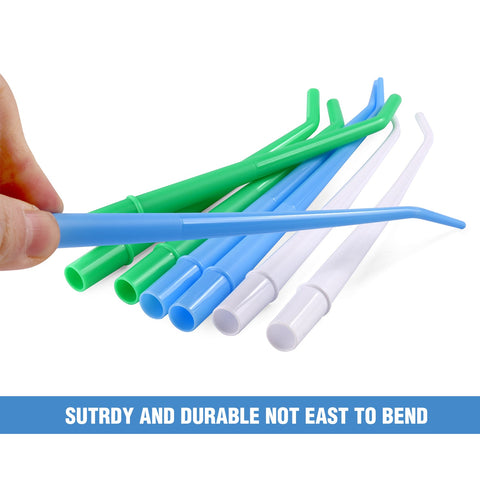 250(10 Bags) OneMed Dental Disposable Small Blue 1/16" Surgical Aspirator Tips