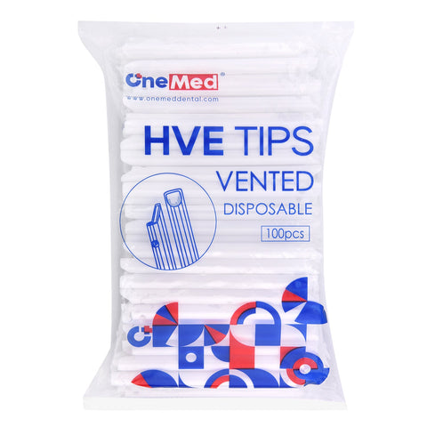 OneMed Dental White High-Volume Evacuation HVE Tips 1000(10 Bags)