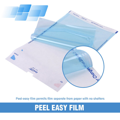 OneMed 3.5"x5.25" Self-Sealing Sterilization Pouches for Autoclave 200/Box